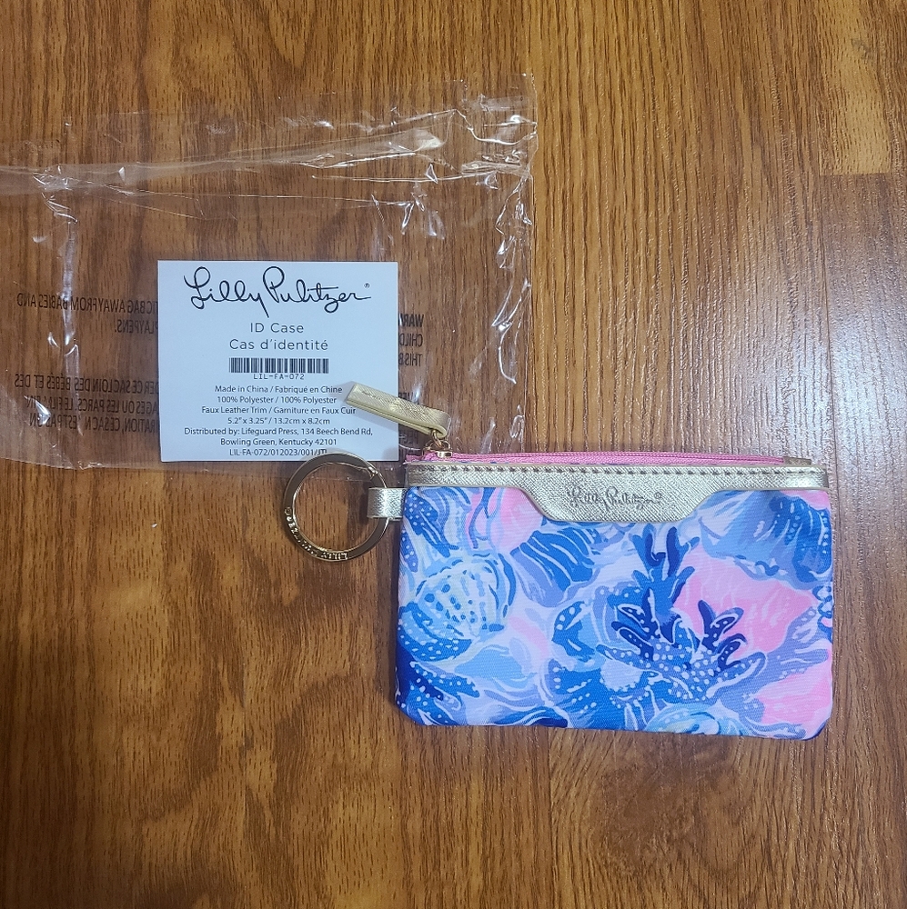 Lily Pulitzer ID Case Wallet New